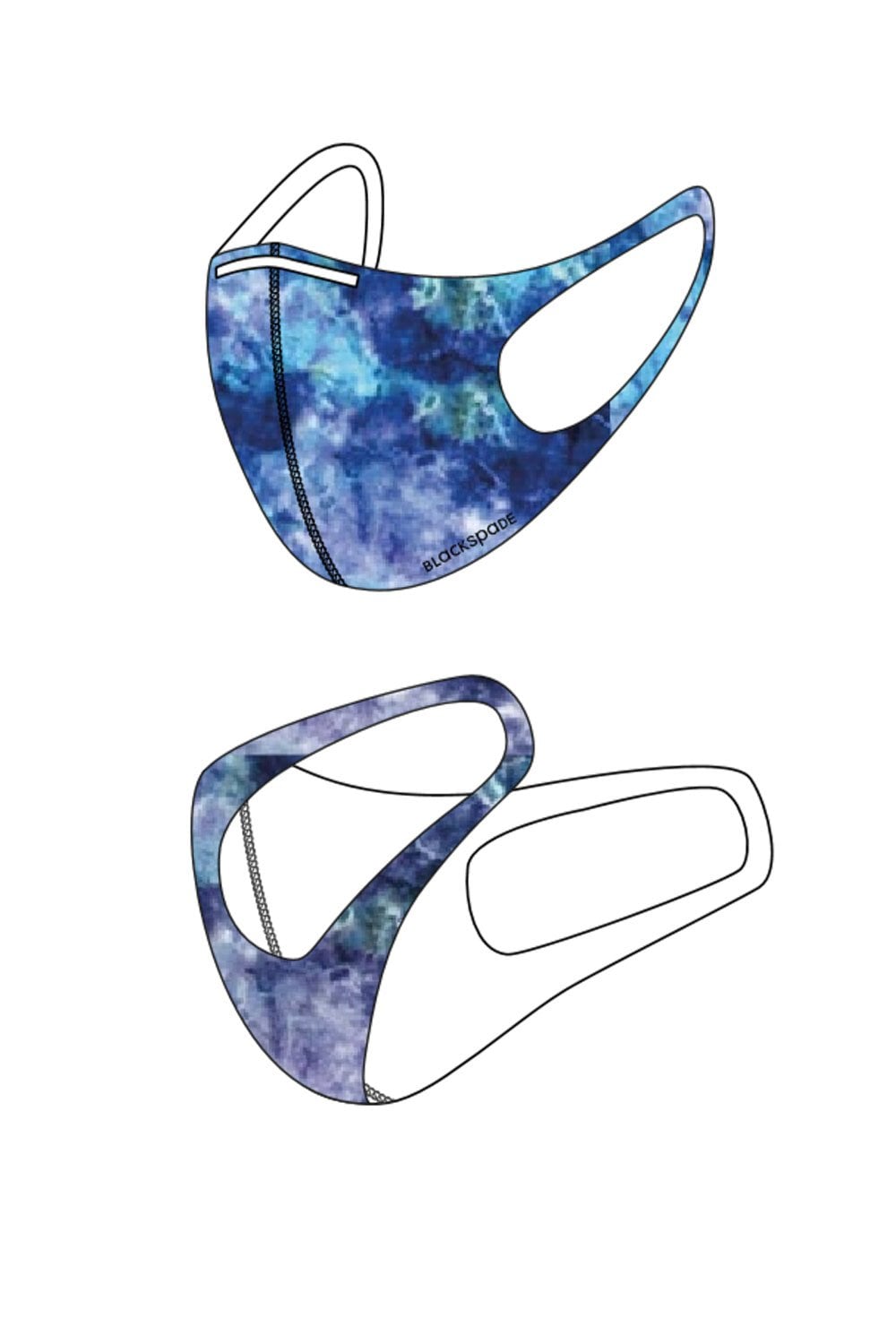 3D Spacer Masks Non Medical - Adult Sizes - Marble Effect