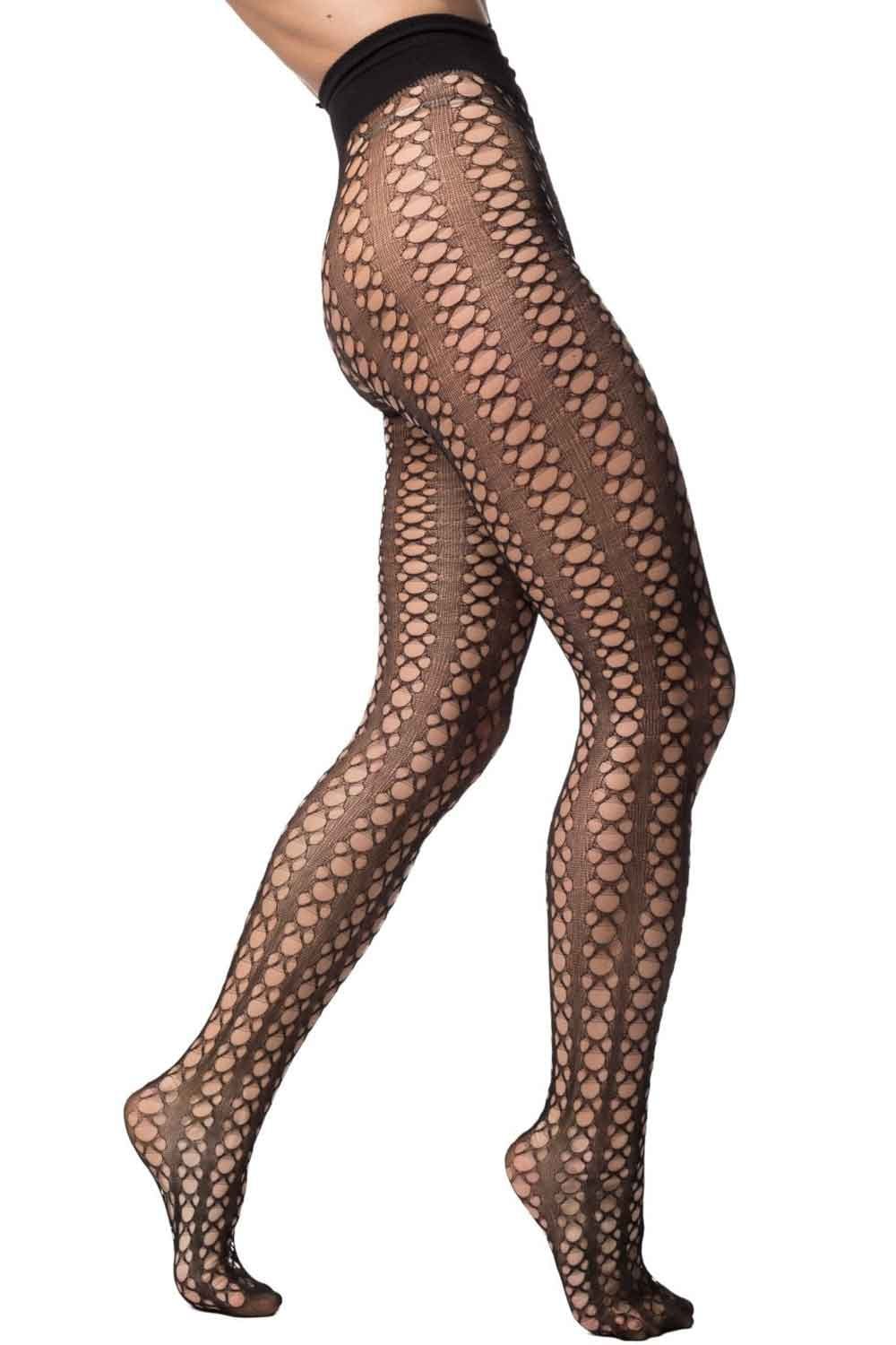 Alasia Geometric Patterned Fishnet Tights