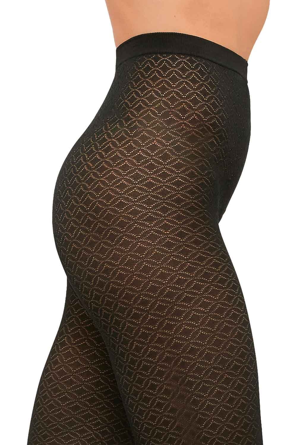 All Over Jacquard Pattern Tights 14988