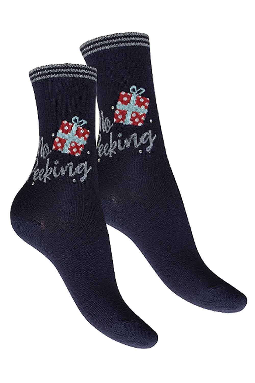 No Peeking Stud Christmas Socks CGCA