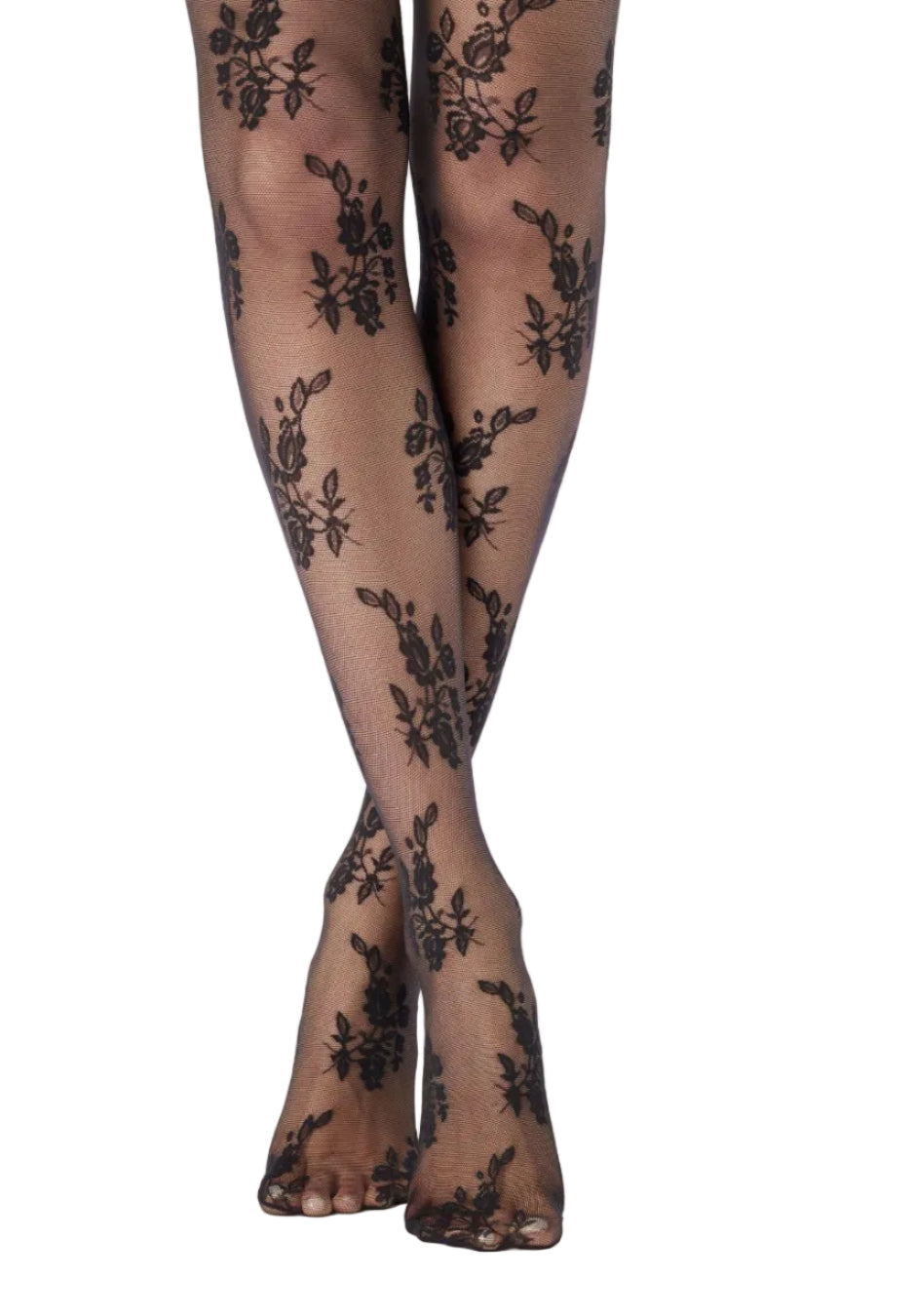 Ethereal Lace Design Tights