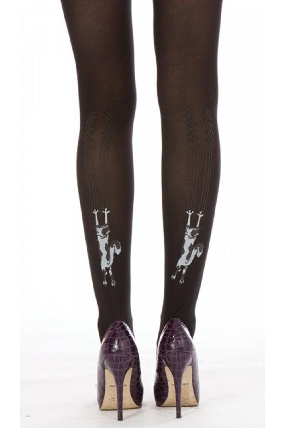 Flocked Climbing Cats Tights