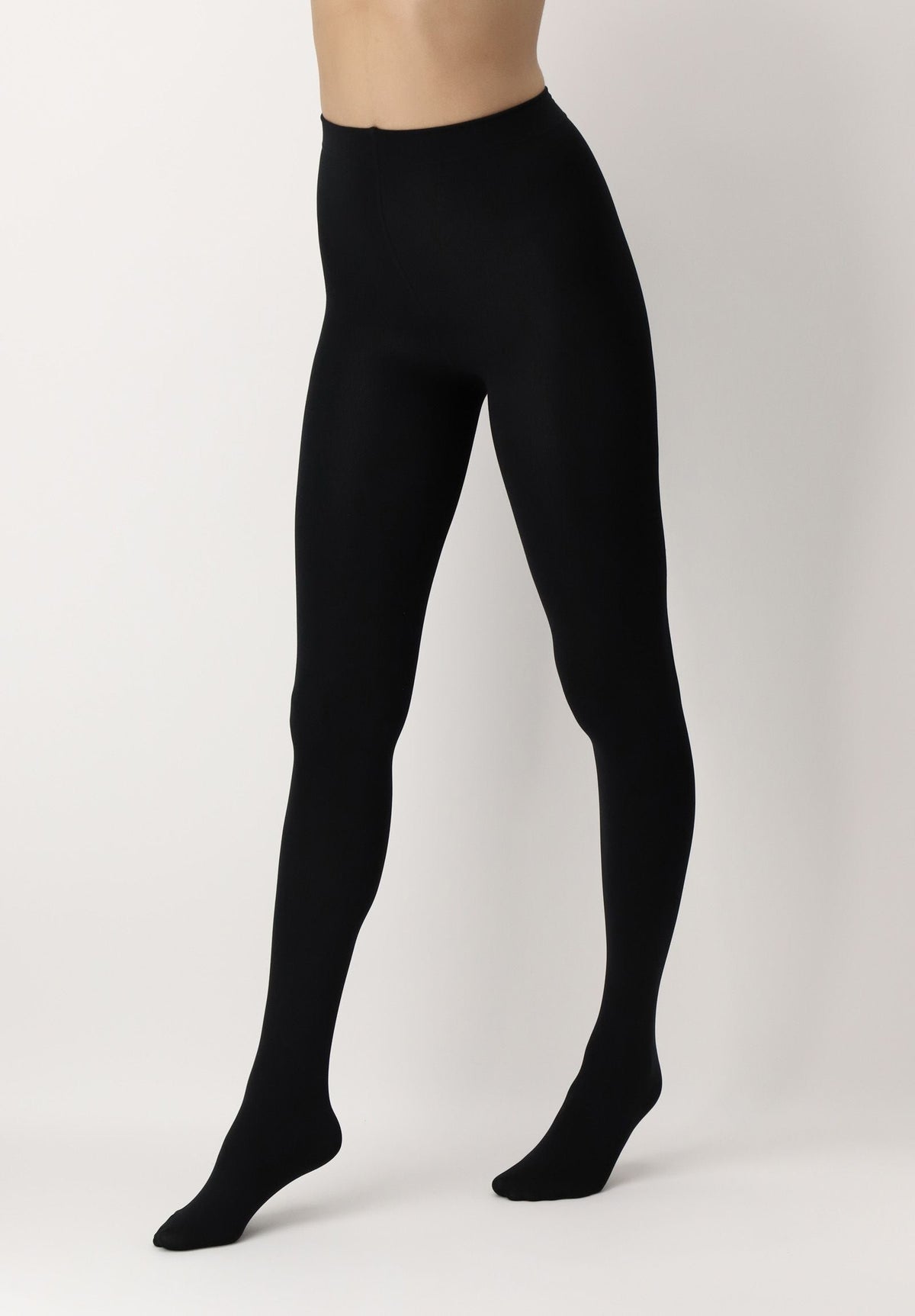 Warm and Soft 100 Opaque Tights - Black