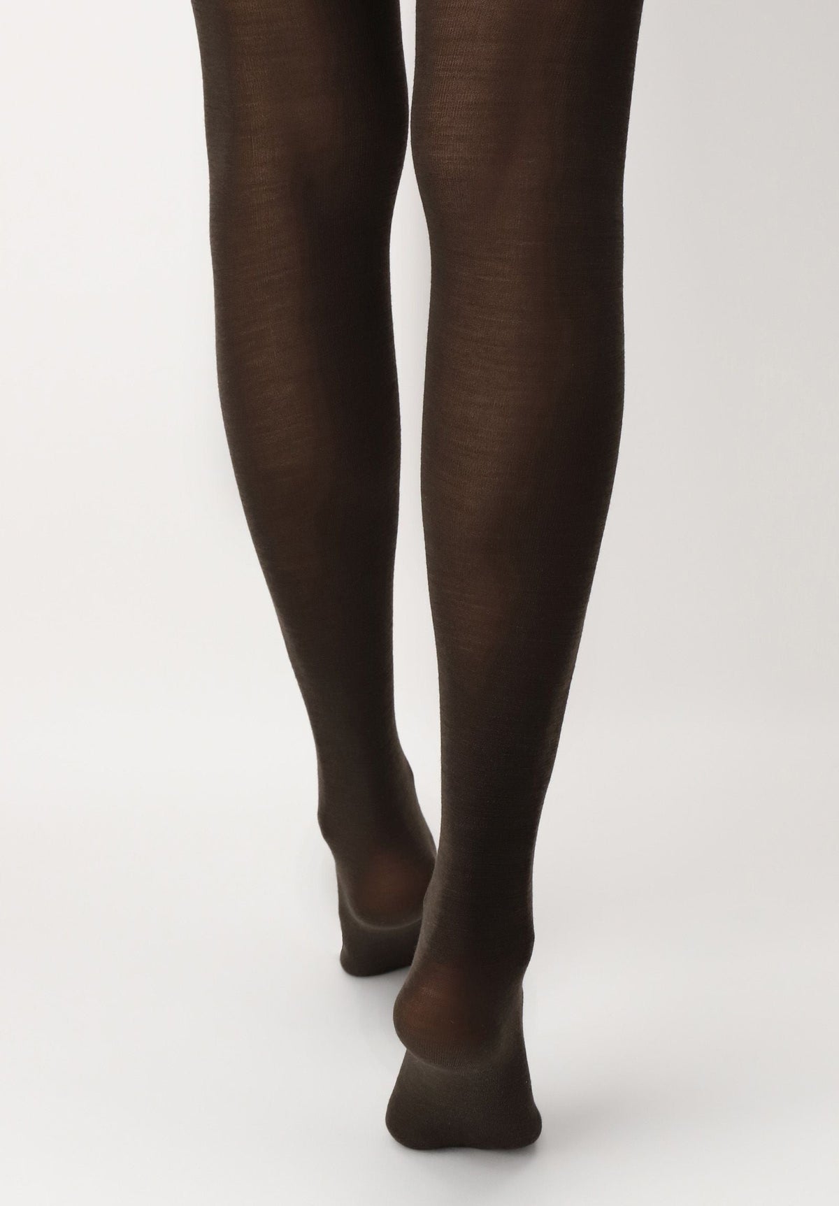 Superwash Wool Opaque Tights Nives - Brown 4