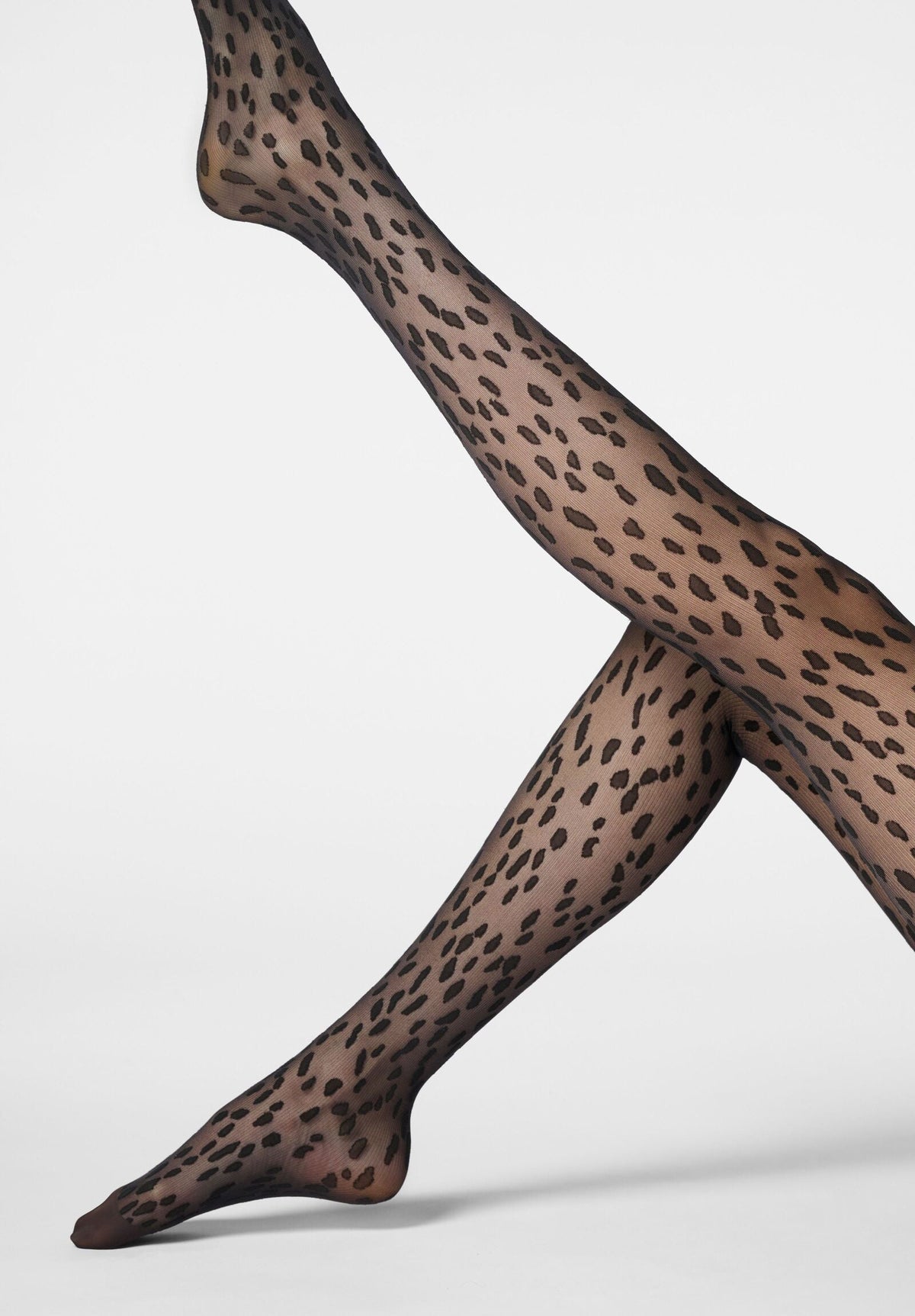 Abstract Wild Sheer Tights 30 - Black