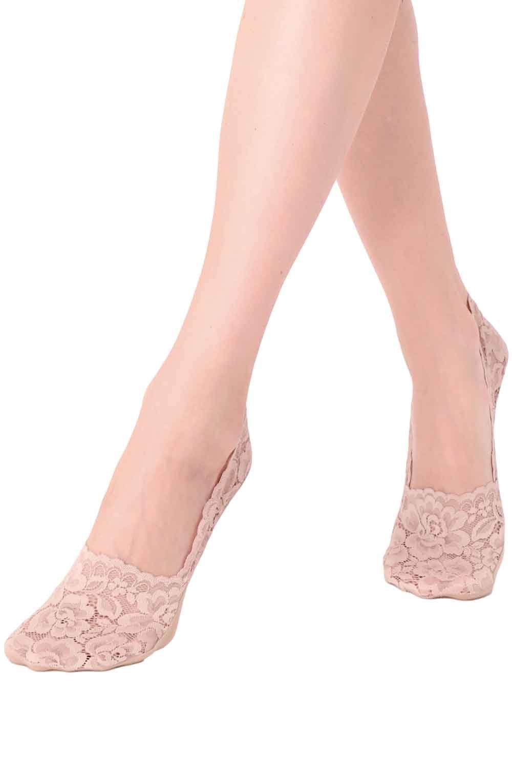 Lacy No Show Socks