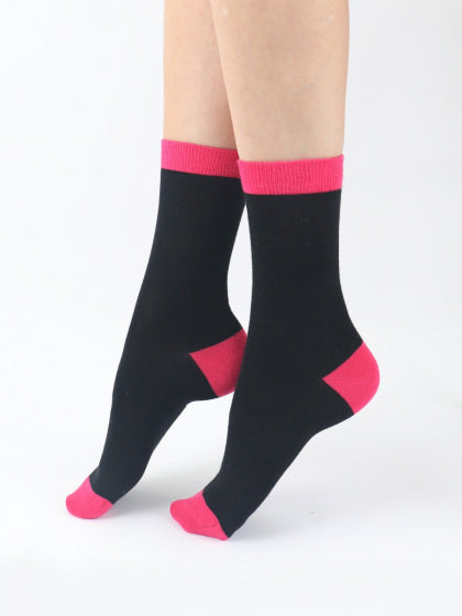 Stripe Plain Mix Bamboo Socks 2PP EYY7