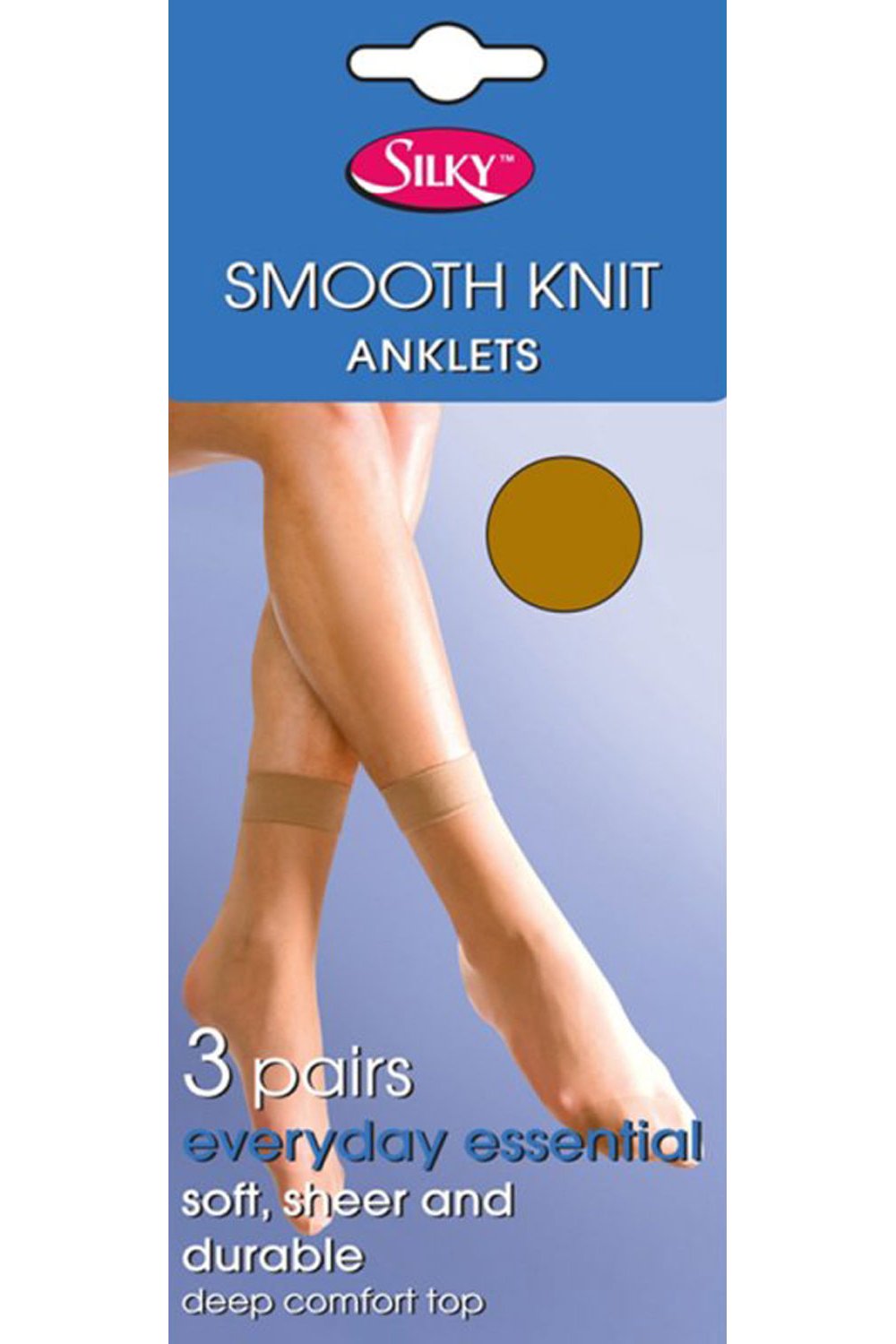 3 Pairs Smooth Knit Anklets