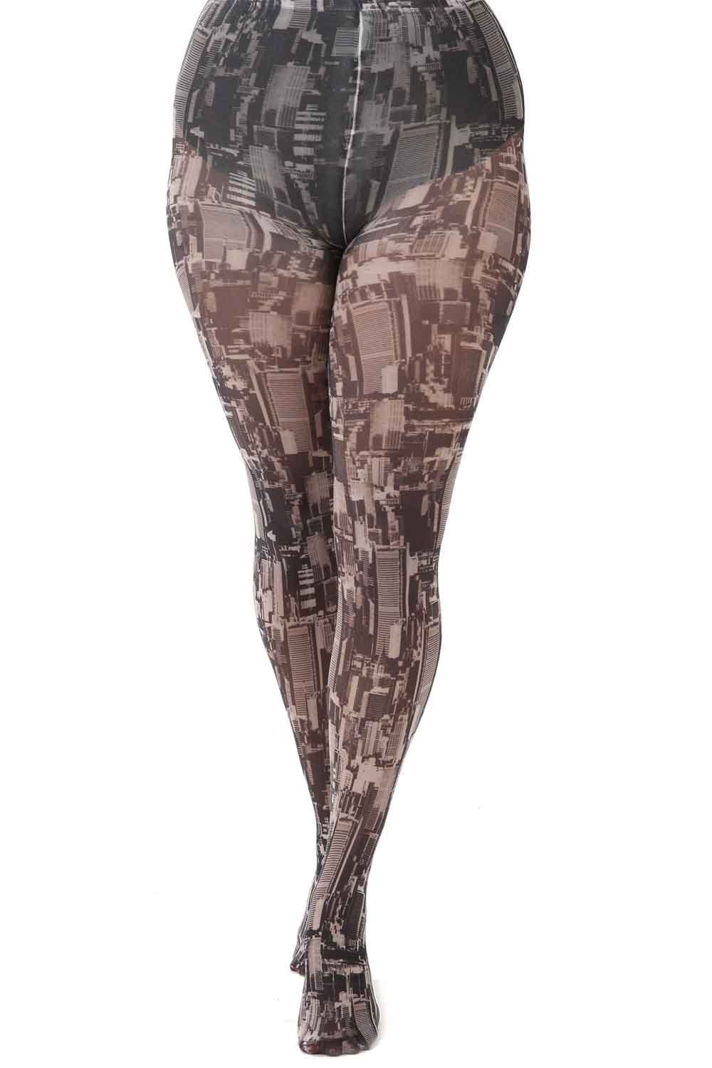 Skyline Printed Tights
