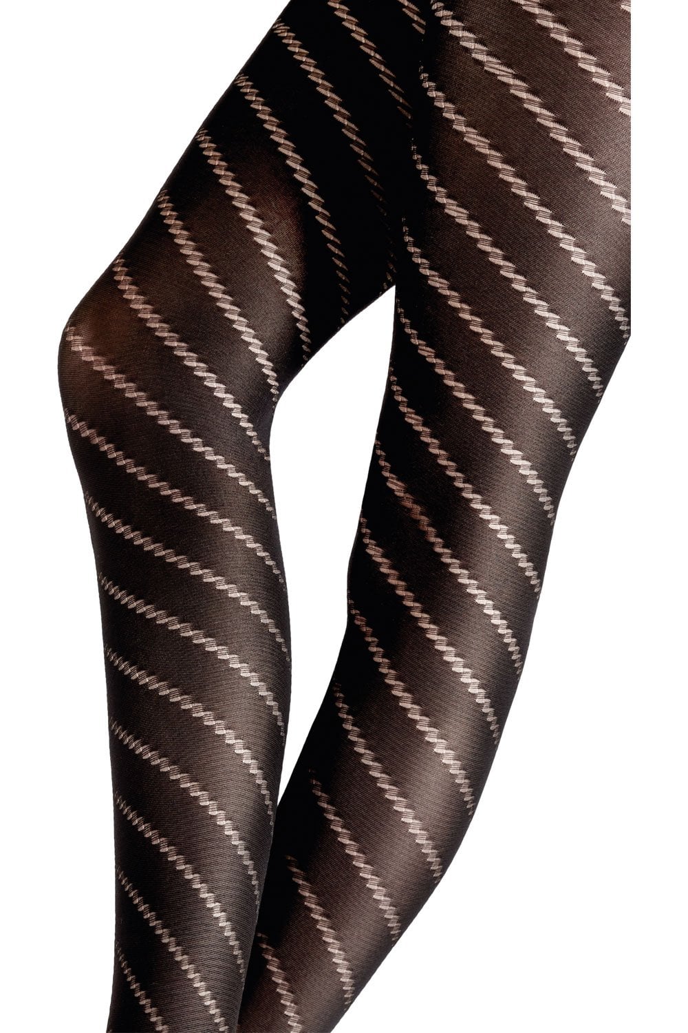 Spiral Pattern Opaque Tights AXW7