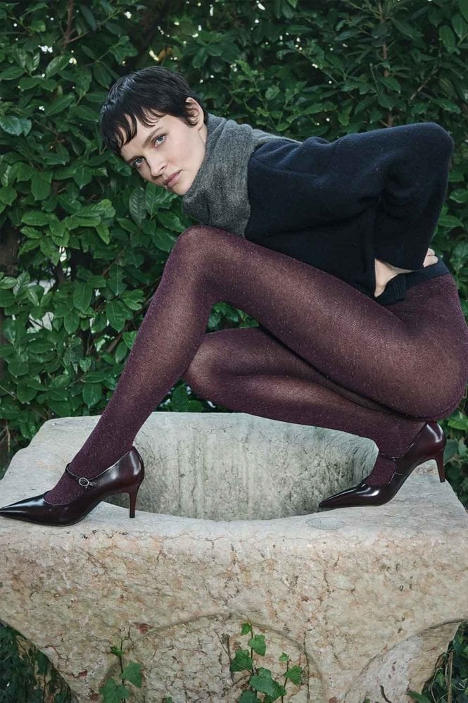 Lightning Burgundy Tights