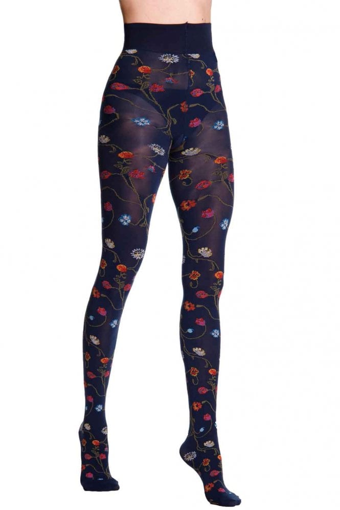 Platino Floral Tights