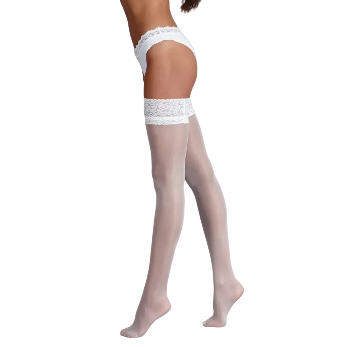 Shine 15 Denier Lace Top Hold Up
