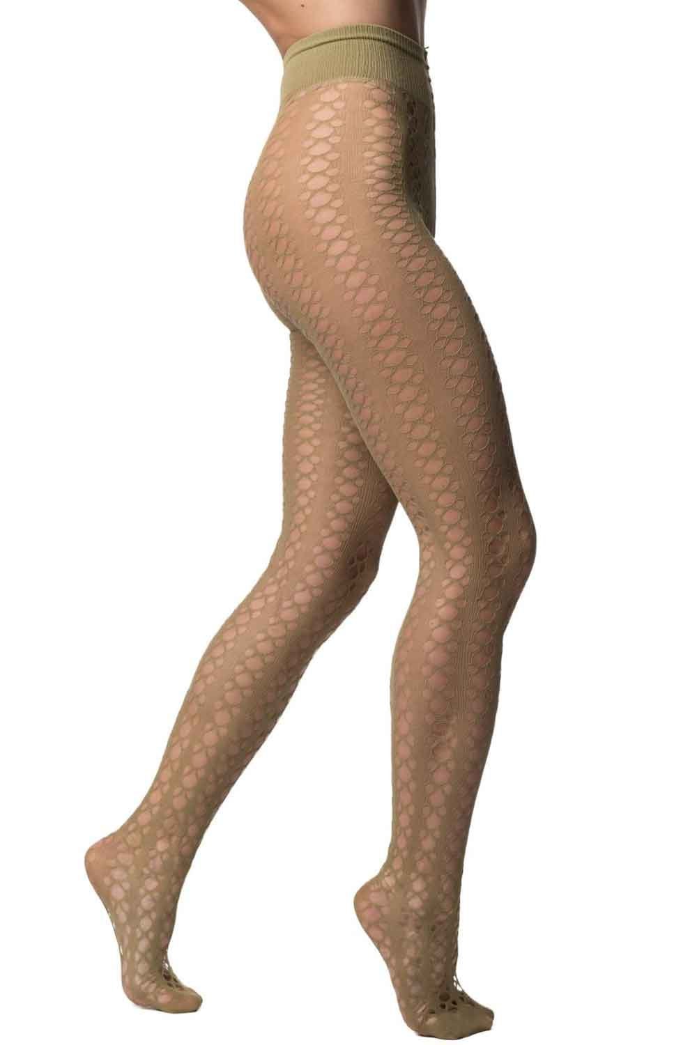 Alasia Geometric Patterned Fishnet Tights