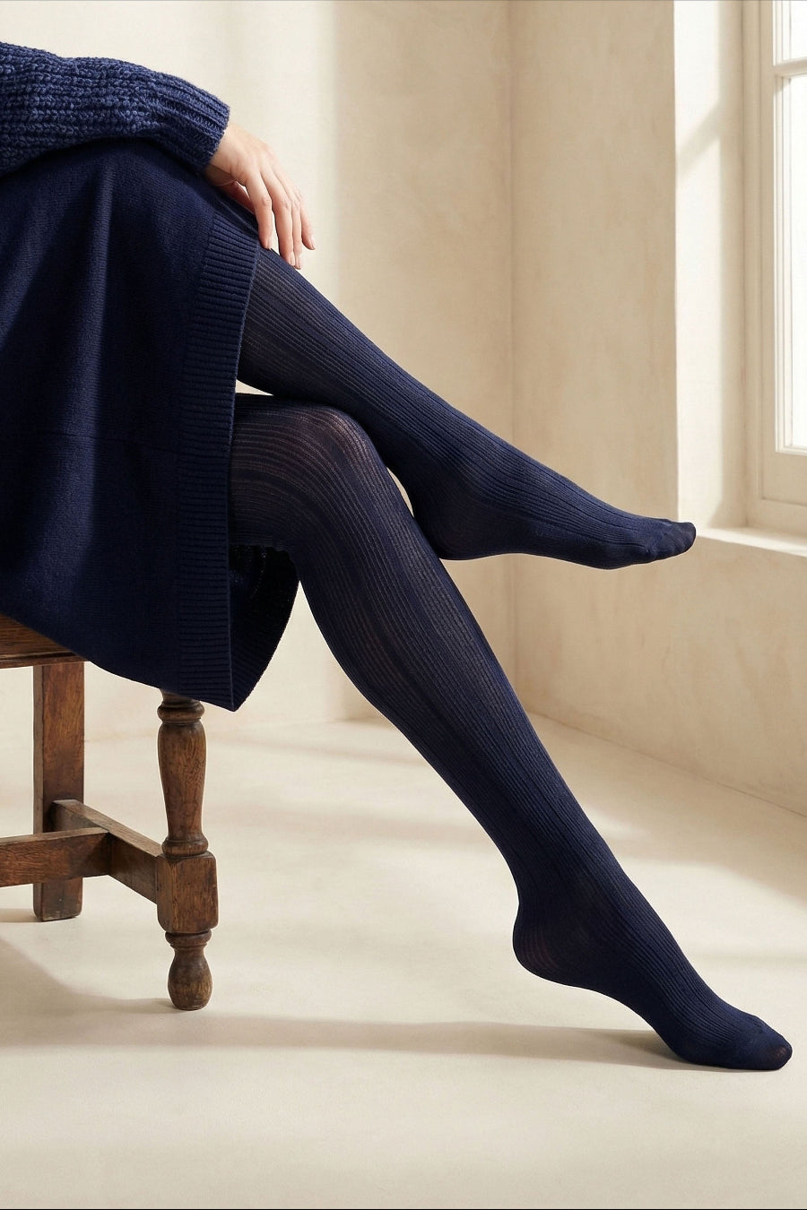 Rib Opaque Tights AWE7