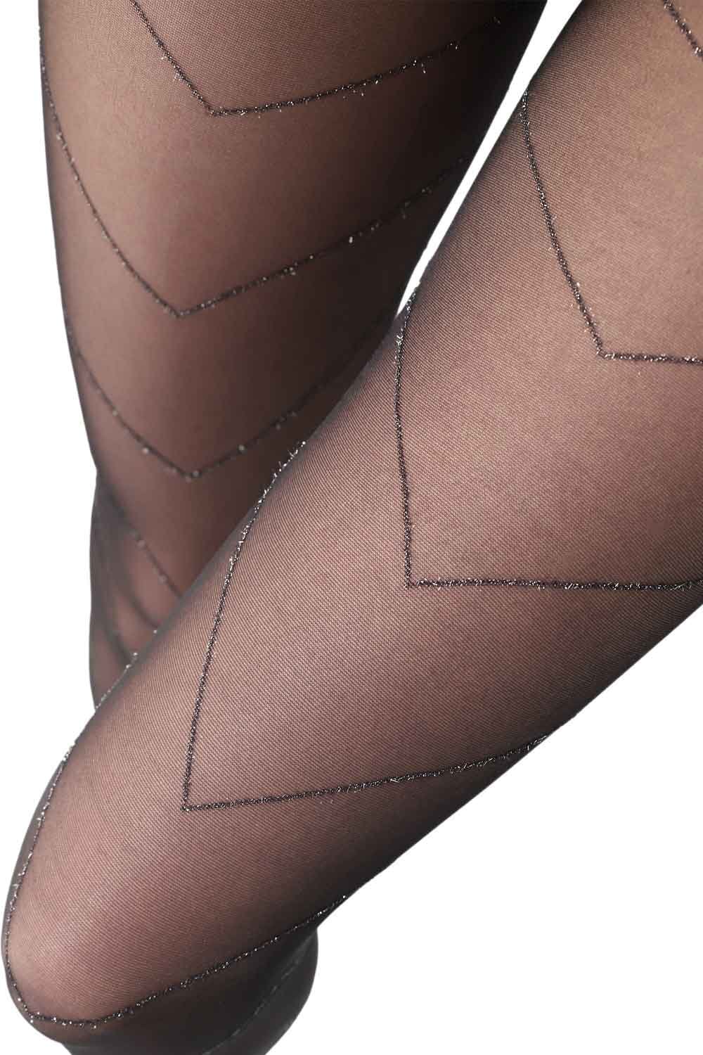 Bright Chevron Tights
