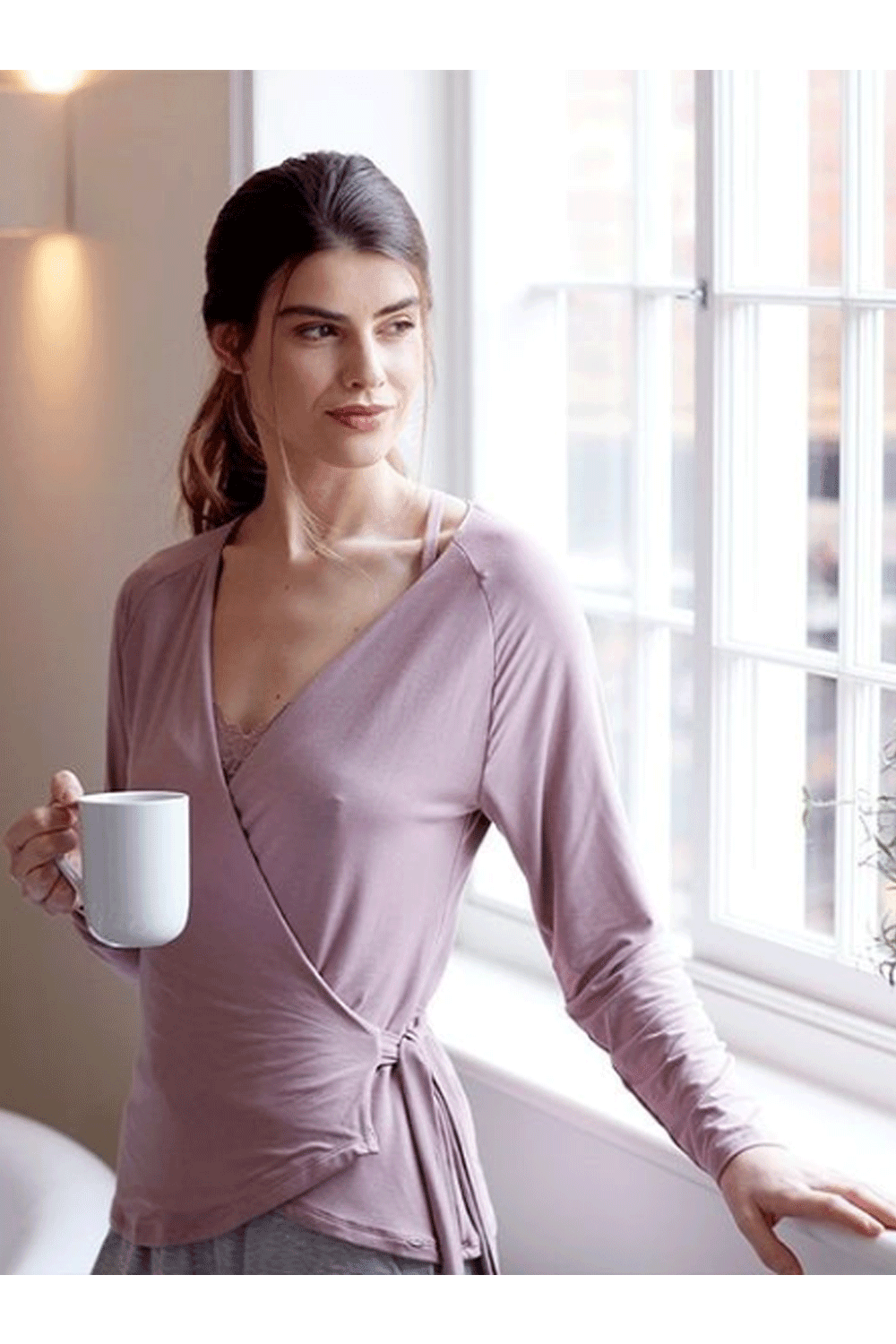 Casual Comfort Wrap Top