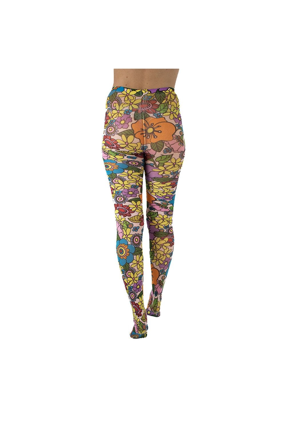 Flower Power Multicoloured Printed Tights