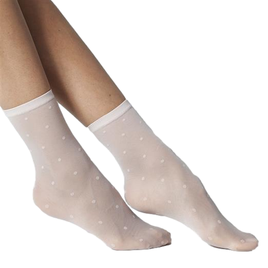 Polka Dot Ankle High Socks 1743