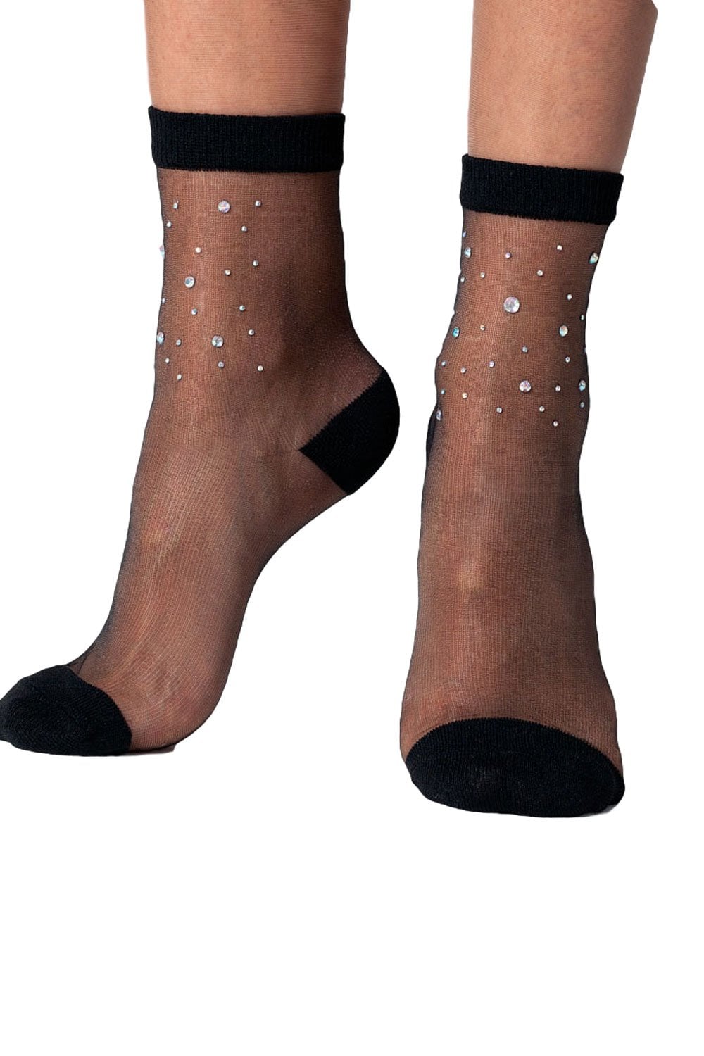 Sheer Jewelled Ankle Socks 1733