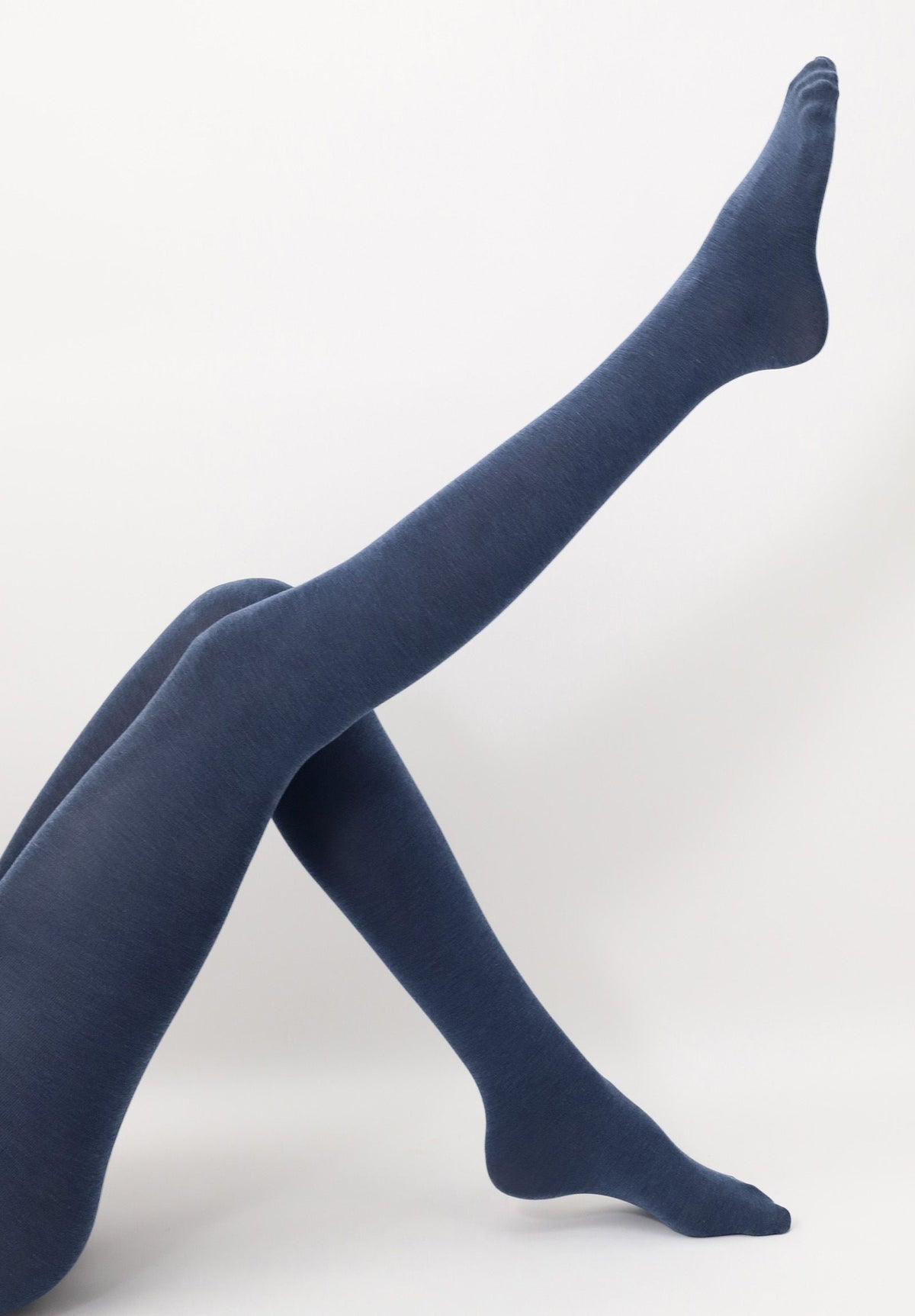 Opaque Lyocell Comfort Touch Tights - Blue Denim