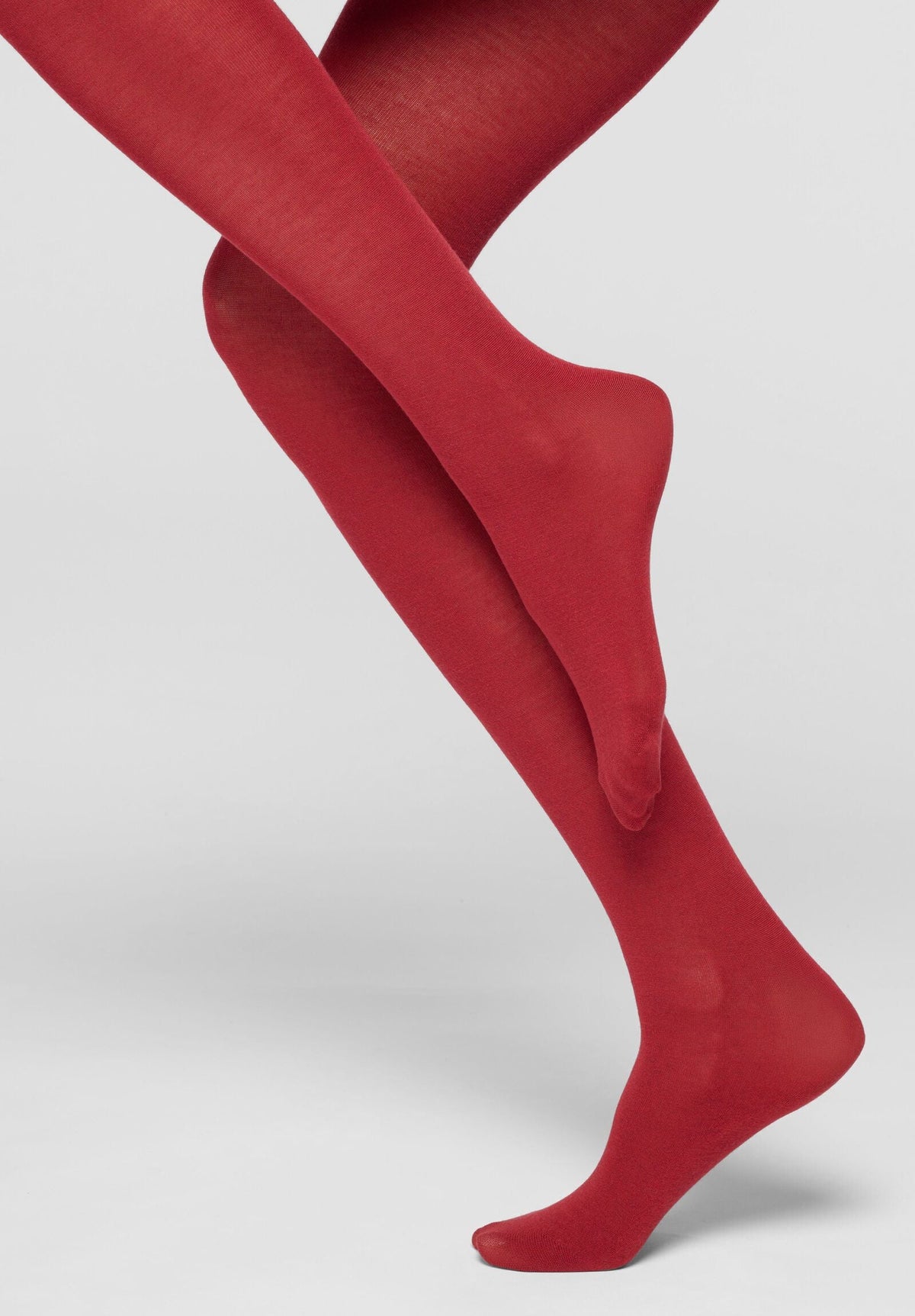 Modal and Cashmere Opaque Tights Cheryl - Intense Red