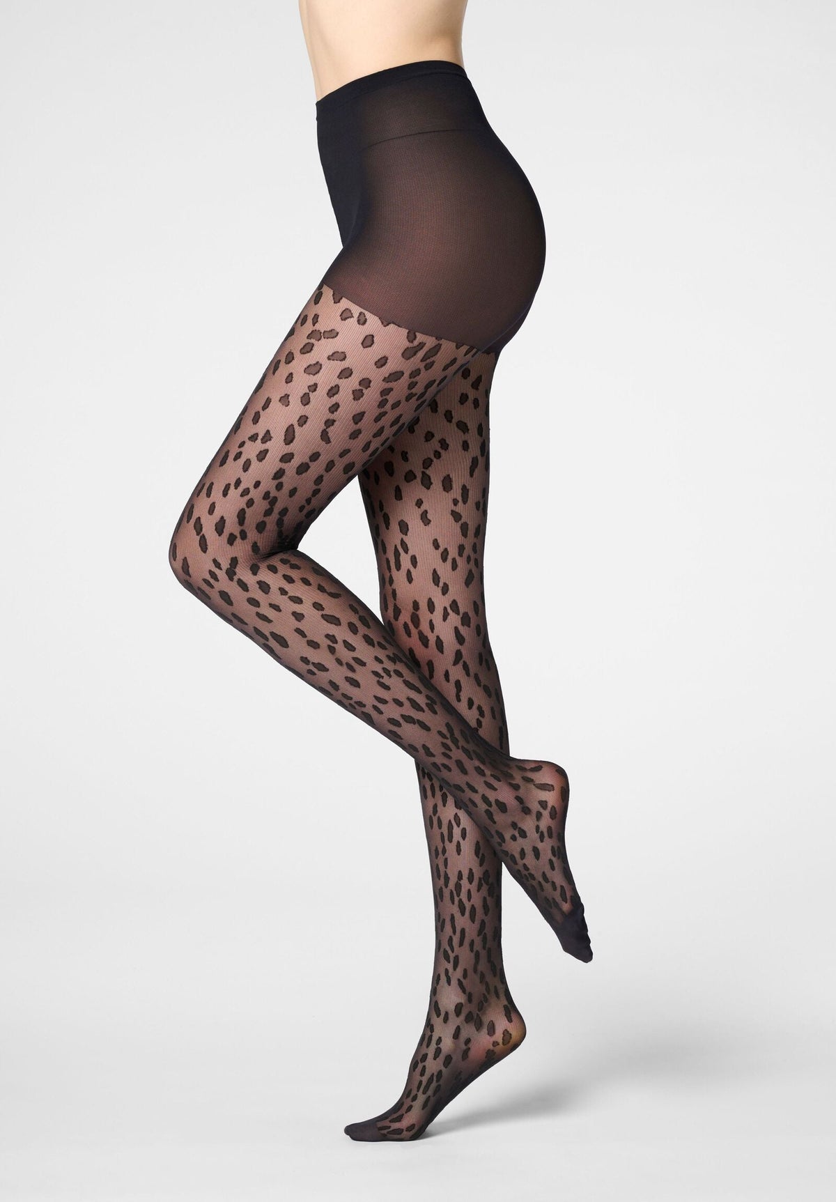 Abstract Wild Sheer Tights 30 - Black