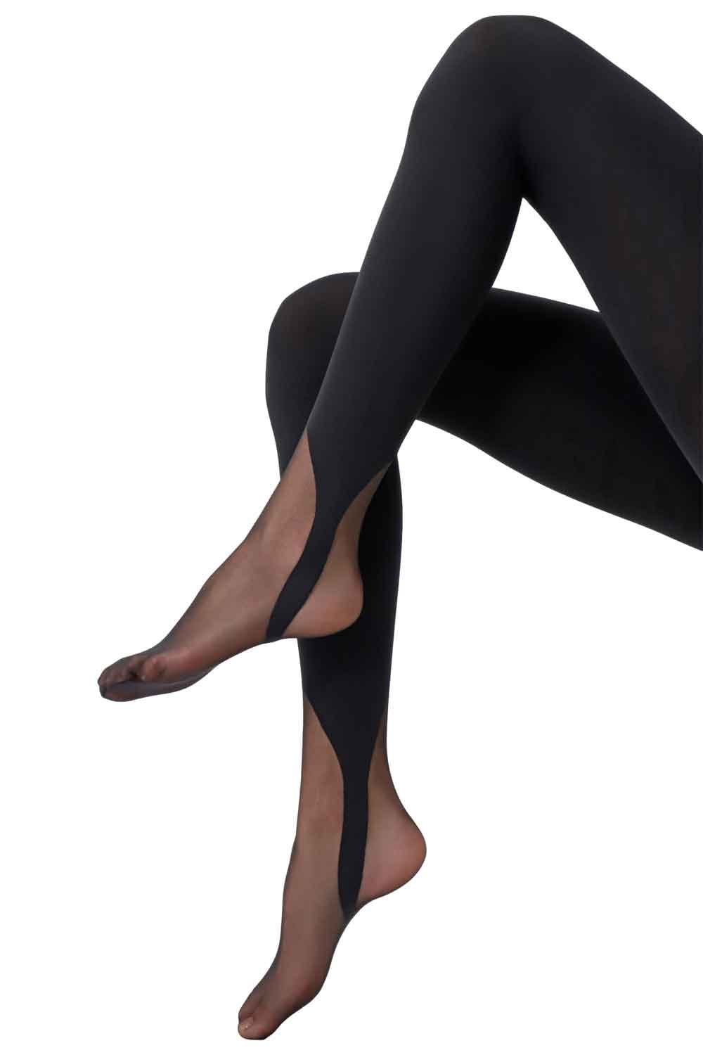 Opaque Tights With Gaiter Effect