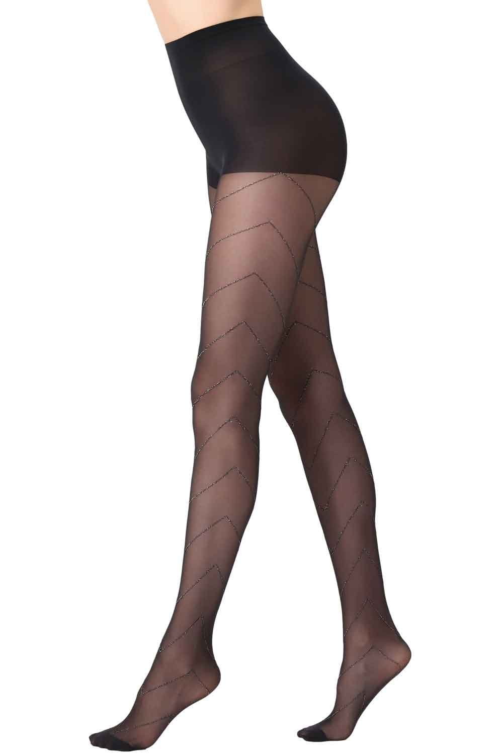 Bright Chevron Tights