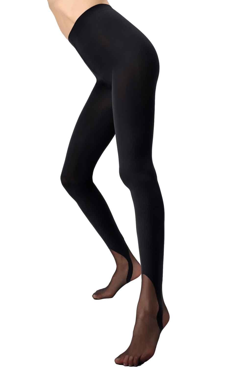 Opaque Tights With Gaiter Effect