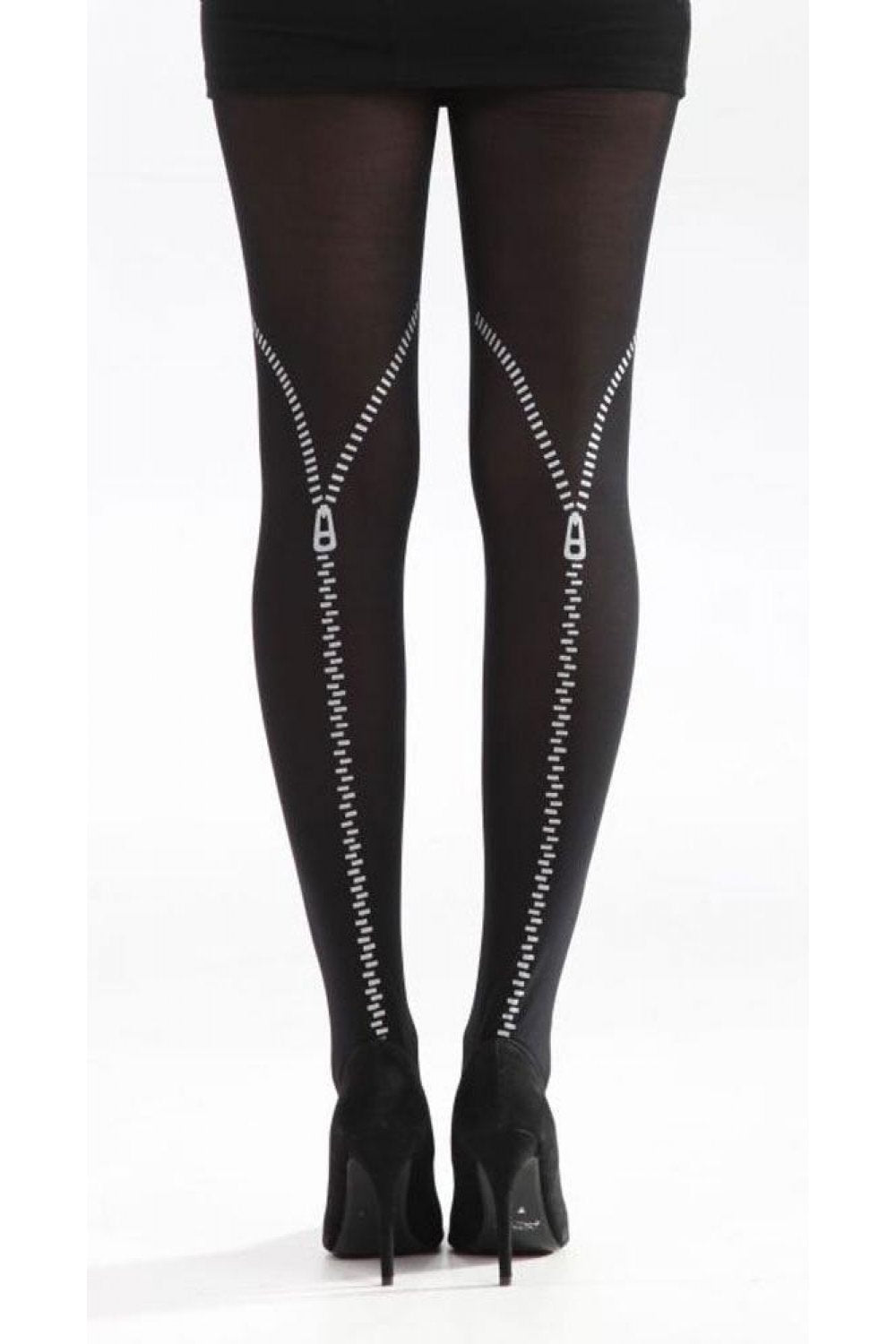 Backseam Zip Tights