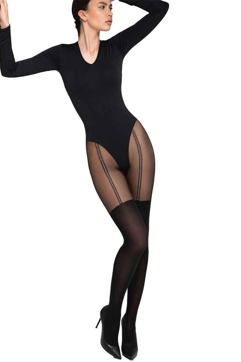 Pari Lurex Suspender Tights