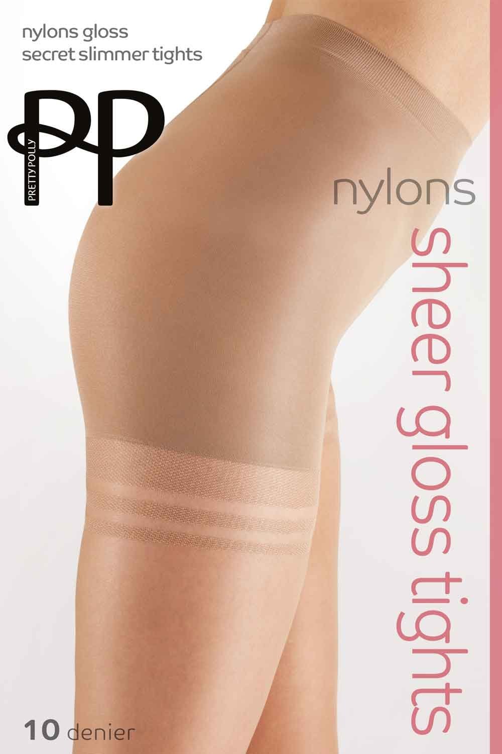 Nylons 10 Denier Gloss Secret Slimmer Tights APA9