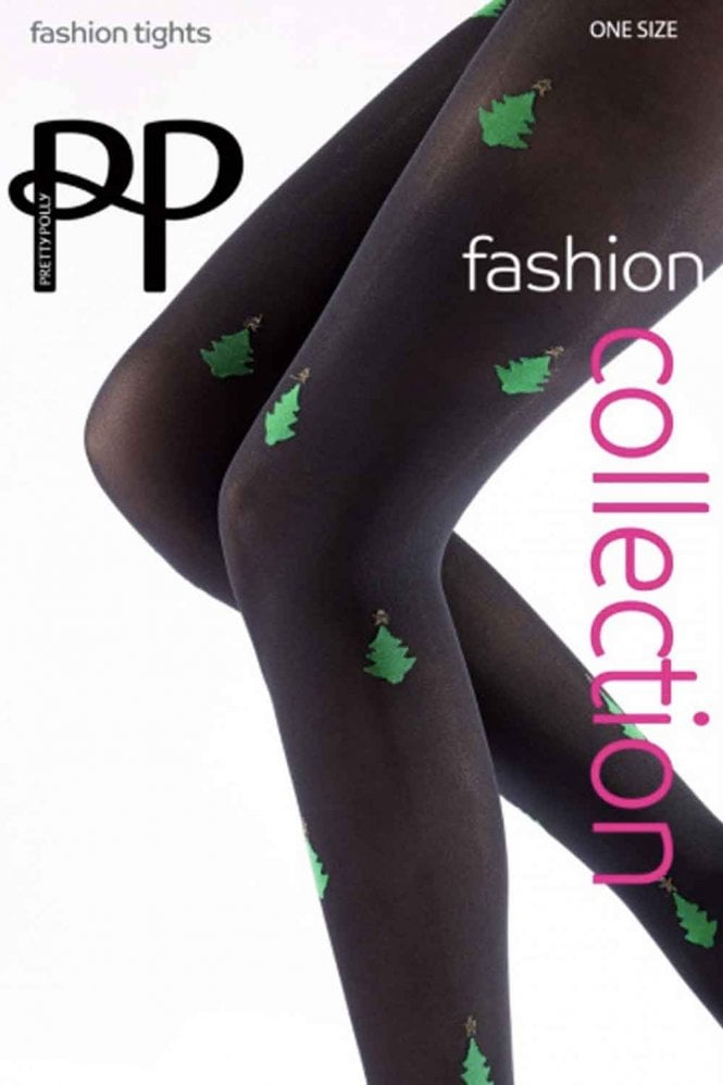 All Over Christmas Tree Opaque Tights AYT6