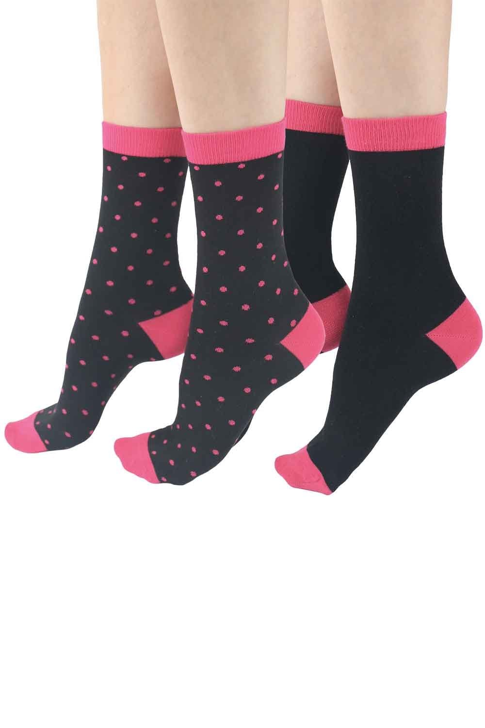 Spot Plain Mix Bamboo Socks 2PP EYY6